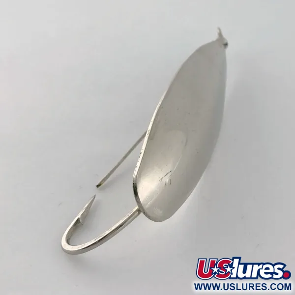 Vintage   Luhr Jensen Silver Spoon, 3/4oz nickel fishing spoon #23661