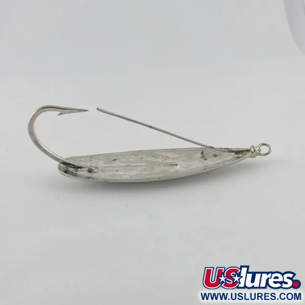 Vintage   Luhr Jensen Silver Spoon, 3/4oz nickel fishing spoon #23661