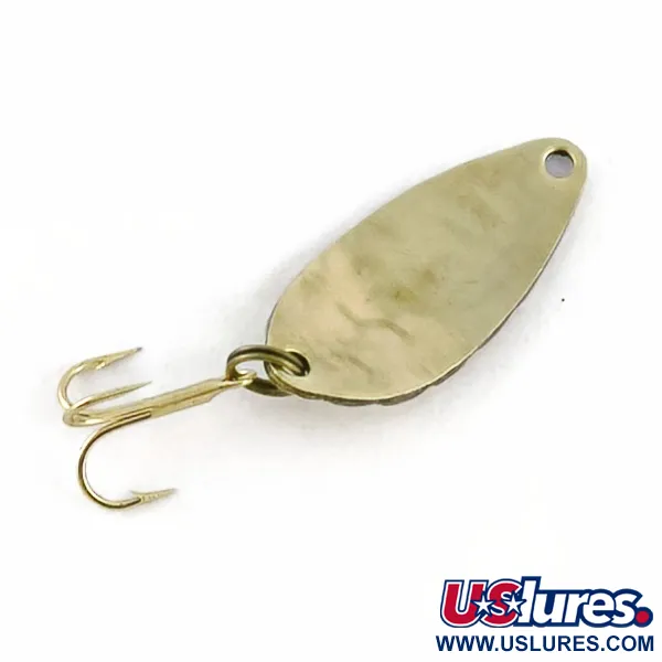 Vintage   Acme Little Cleo bubbles, 1/8oz gold fishing spoon #23662