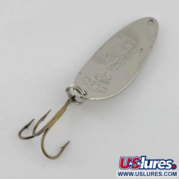 Vintage  Seneca Little Cleo (Hula Girl) , 1/3oz nickel fishing spoon #23665
