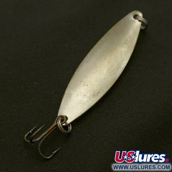 Vintage   Dura Pack Spoon, 3/16oz nickel/yellow/black fishing spoon #23666