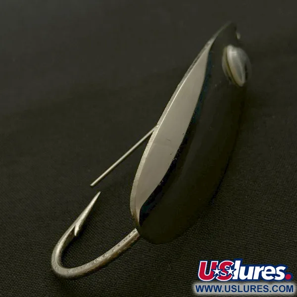 Vintage   Atlantic Lures Celebrated Weedless, 3/4oz nickel fishing spoon #23667