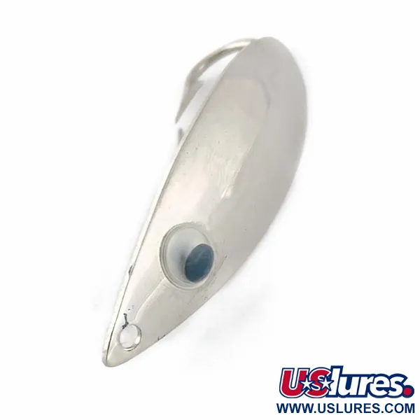 Vintage   Atlantic Lures Celebrated Weedless, 3/4oz nickel fishing spoon #23667