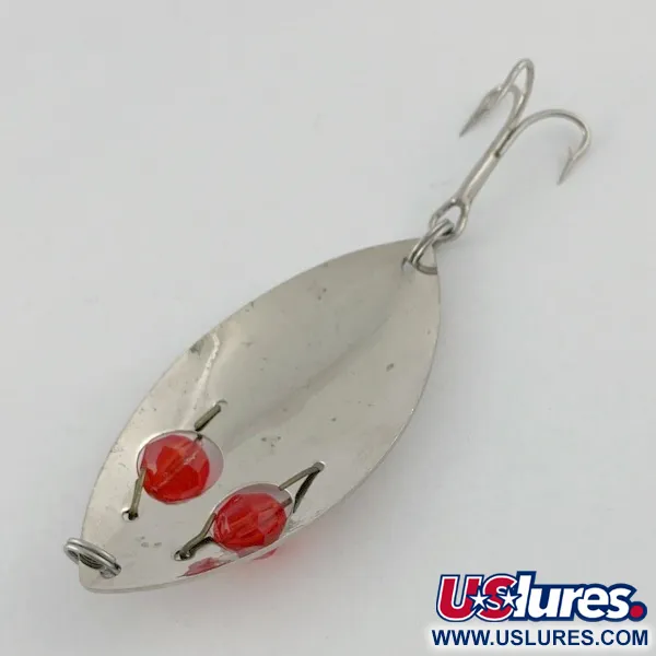 Vintage   Kmart Kresge, 1/3oz nickel/green fishing spoon #23669