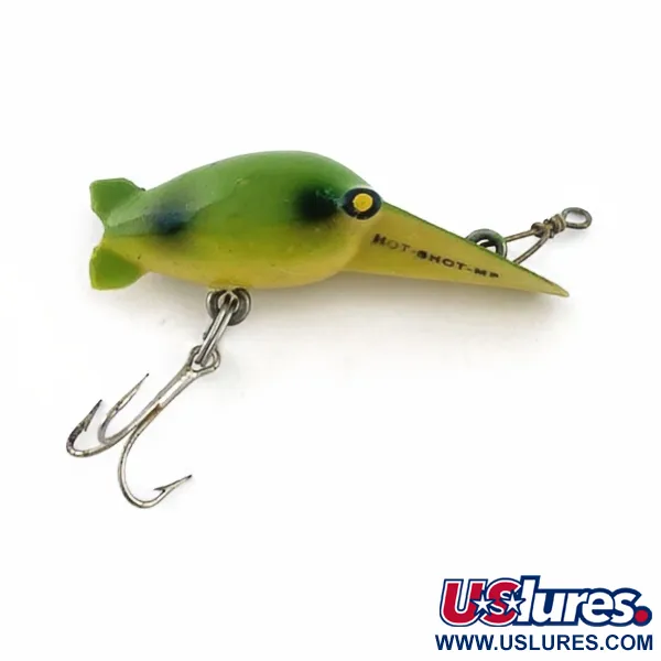 Vintage   Eddie Pope Hot Shot M 5, 3/32oz Frog fishing lure #23679
