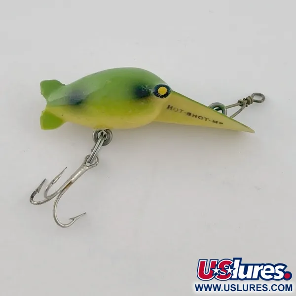 Vintage   Eddie Pope Hot Shot M 5, 3/32oz Frog fishing lure #23679