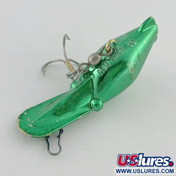 Vintage   Luhr Jensen Hot Shot 30, 3/16oz Green fishing lure #23680