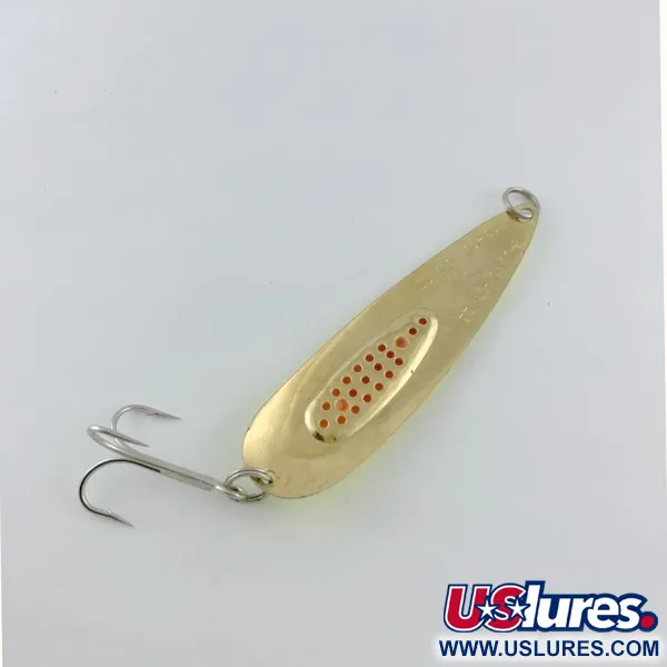 Vintage   Blue Fox Trixee , 2/5oz gold/yellow/red fishing spoon #23681