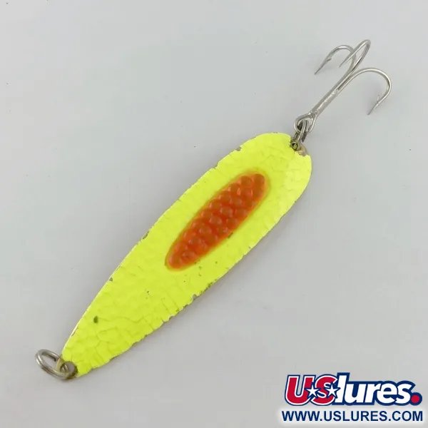 Vintage   Blue Fox Trixee , 2/5oz gold/yellow/red fishing spoon #23681