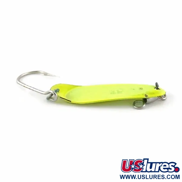 Vintage   Andy Reekers, 3/16oz yellow fishing spoon #23691