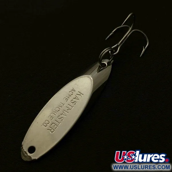 Vintage  Acme  Kastmaster, 1/4oz nickel fishing spoon #23696