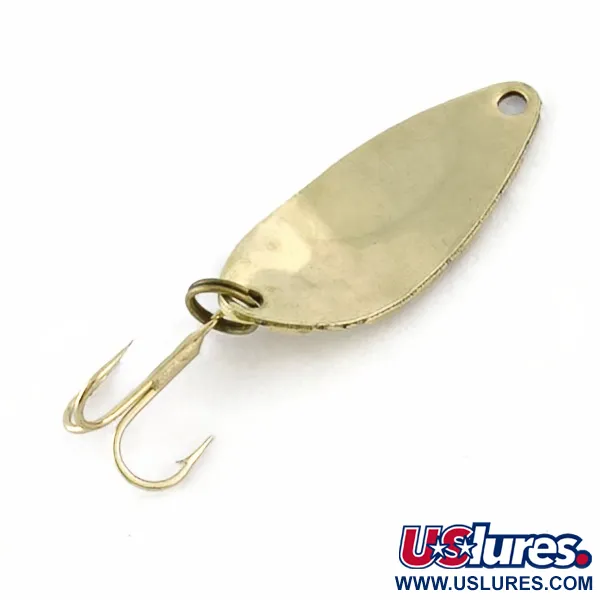 Vintage   Acme Little Cleo bubbles, 1/8oz gold fishing spoon #23697