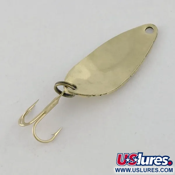 Vintage   Acme Little Cleo bubbles, 1/8oz gold fishing spoon #23697
