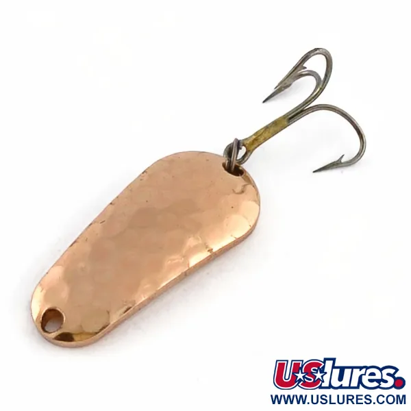 Vintage   Luhr Jensen Luhr's wobbler, 2/5oz copper fishing spoon #23699