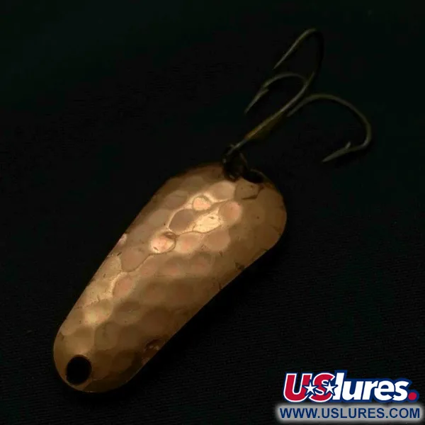 Vintage   Luhr Jensen Luhr's wobbler, 2/5oz copper fishing spoon #23699