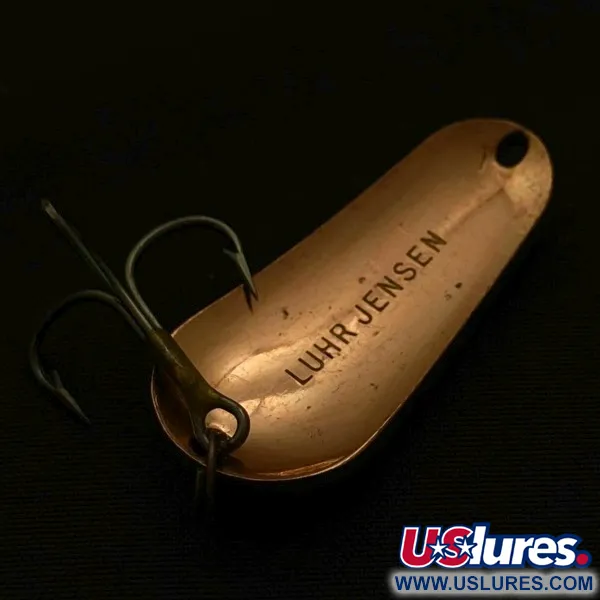 Vintage   Luhr Jensen Luhr's wobbler, 2/5oz copper fishing spoon #23699