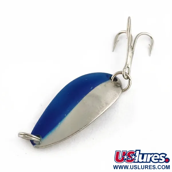 Vintage   Herter's Little Egypt (Japan), 3/16oz nickel/blue fishing spoon #23700