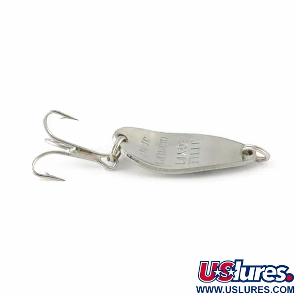 Vintage   Herter's Little Egypt (Japan), 3/16oz nickel/blue fishing spoon #23700