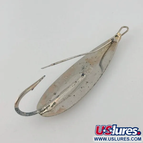 Vintage   Luhr Jensen Silver Spoon, 1/2oz nickel fishing spoon #23702