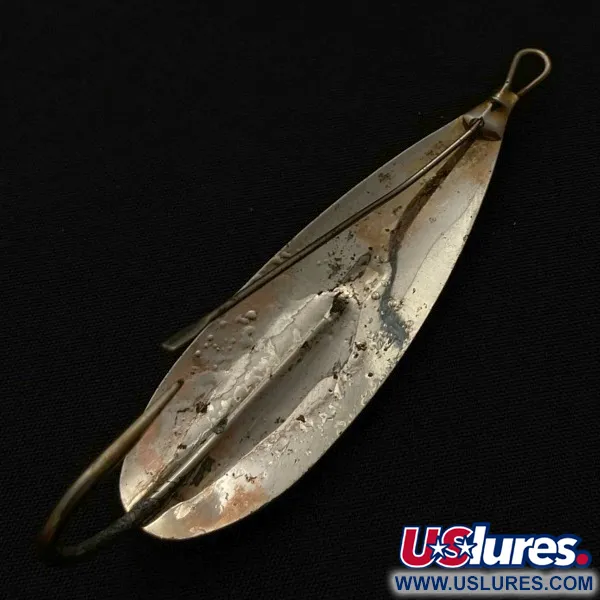 Vintage   Luhr Jensen Silver Spoon, 1/2oz nickel fishing spoon #23702