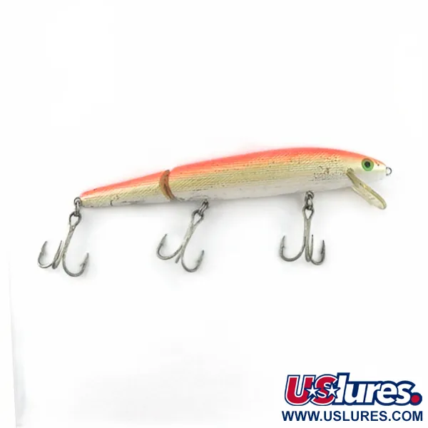 Vintage   Rebel Floater F14 Jointed, 1/2oz orange/gold fishing lure #23705