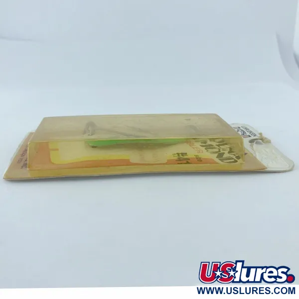  Luhr Jensen Luhr jensen Alpena Diamond #41 Glow​, 1/4oz Glo-Flo Green stripe fishing spoon #23708