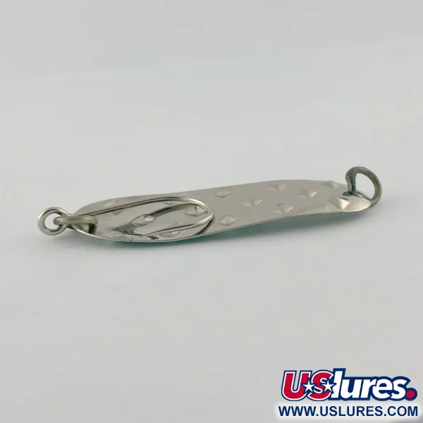 Vintage   Luhr Jensen Alpena Diamond, 1/4oz nickel/green fishing spoon #23711