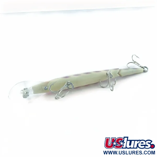 Vintage   Rebel Fastrac  F12 Jointed, 2/5oz white/purple fishing lure #23717