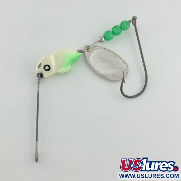 Vintage   Mepps Walley Killer Spinnerbait, 3/4oz silver/chartreuse spinning lure #23739