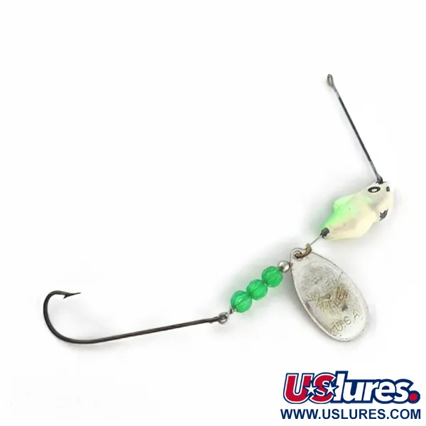 Vintage   Mepps Walley Killer Spinnerbait, 3/4oz silver/chartreuse spinning lure #23739