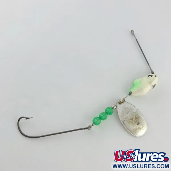 Vintage   Mepps Walley Killer Spinnerbait, 3/4oz silver/chartreuse spinning lure #23739