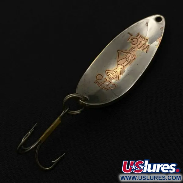 Vintage  Seneca Little Cleo (Hula Girl), 1/2oz nickel/copper fishing spoon #23741