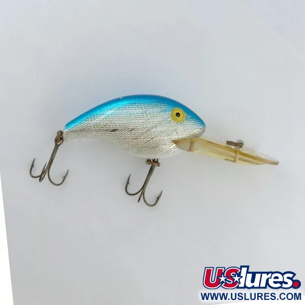 Vintage   Rebel Deep Maxi R, 1oz silver/blue fishing lure #23759