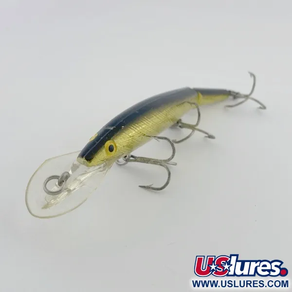 Vintage   Rebel Fastrac  F12 Jointed, 2/5oz gold fishing lure #23772