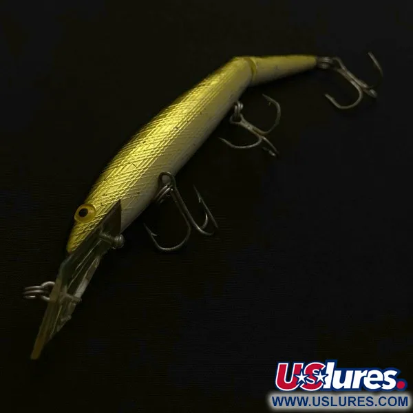 Vintage   Rebel Fastrac  F12 Jointed, 2/5oz gold fishing lure #23772