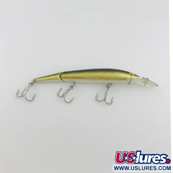 Vintage   Rebel Fastrac  F12 Jointed, 2/5oz gold fishing lure #23772