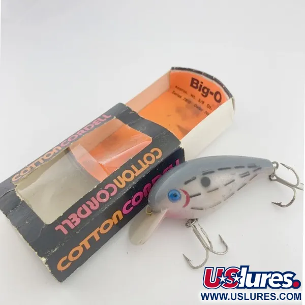 Vintage   Cotton Cordell Big O, 1/2oz Blue eyes Bar Fish fishing lure #23776