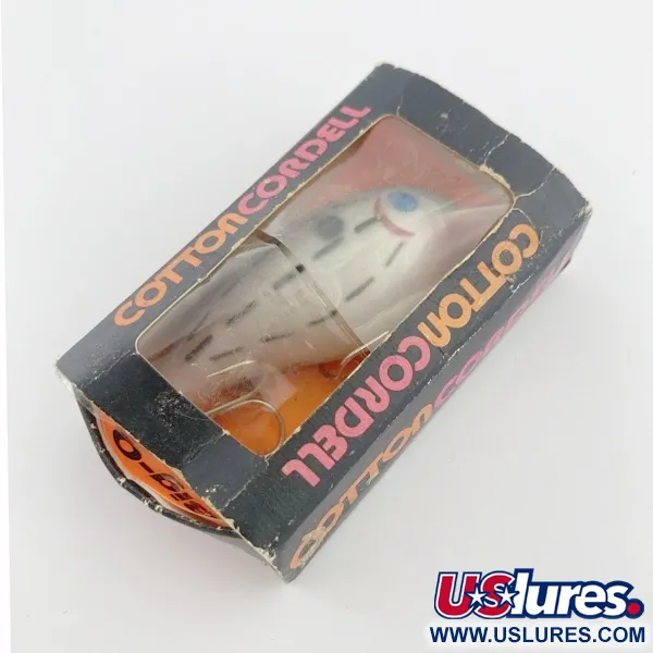 Vintage   Cotton Cordell Big O, 1/2oz Blue eyes Bar Fish fishing lure #23776