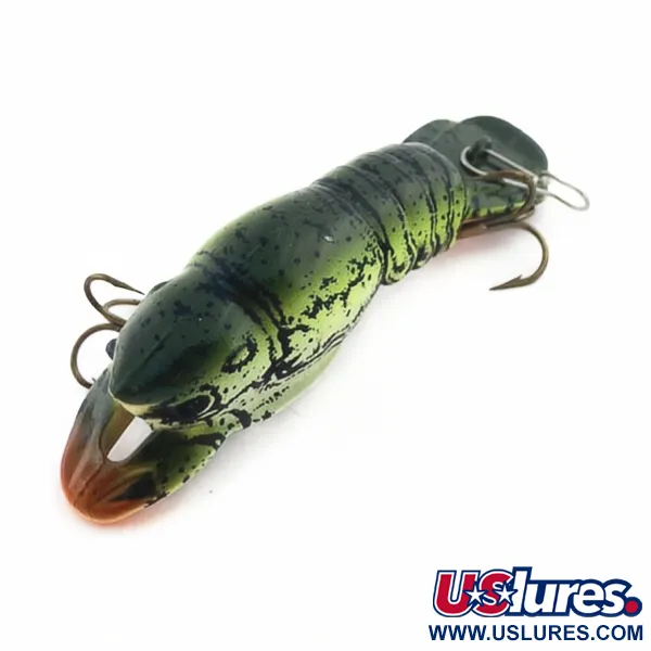 Vintage   Mann's Hackleback Green Crawdad , 1/4oz Green Crawdad  fishing lure #23784
