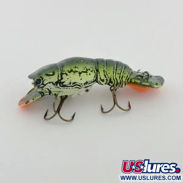 Vintage   Mann's Hackleback Green Crawdad , 1/4oz Green Crawdad  fishing lure #23784