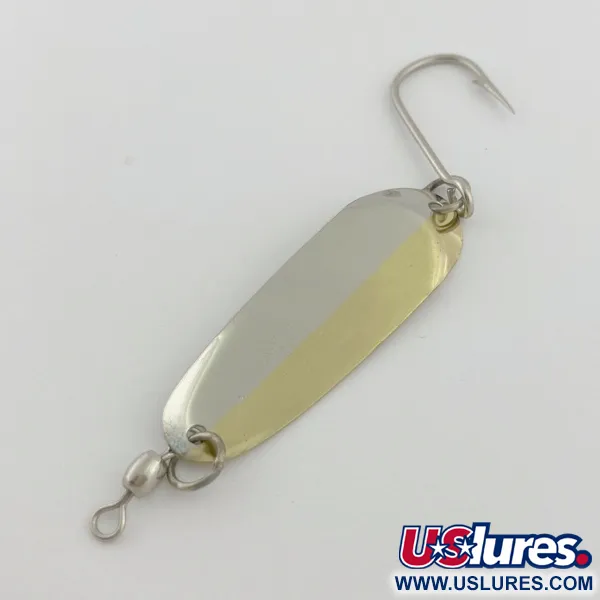 Vintage   Andy Reekers #4, 1/4oz gold/nickel fishing spoon #23794