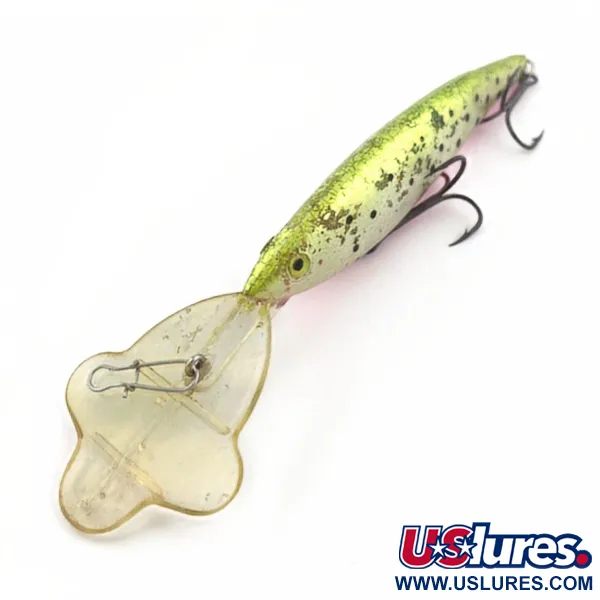Vintage   Luhr Jensen Power Hot Lips Minnow, 3/5oz  fishing lure #23803