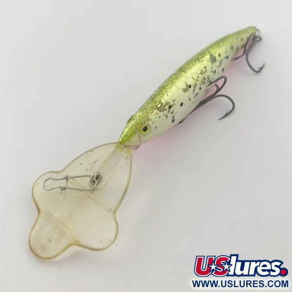 Vintage   Luhr Jensen Power Hot Lips Minnow, 3/5oz  fishing lure #23803