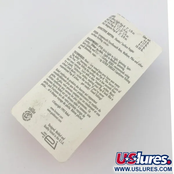   Rebel POP-R Excalibur, 1/4oz Bass fishing lure #23804