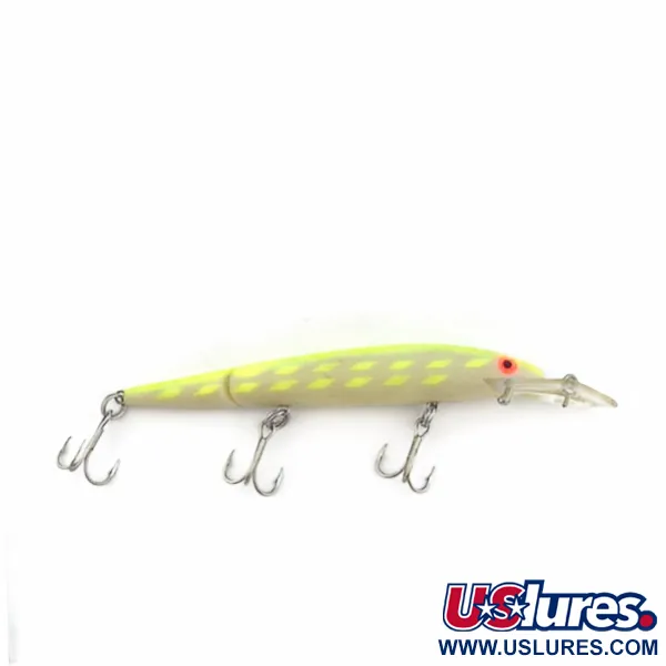 Vintage   Rebel Fastrac  F12 Jointed, 2/5oz white/purple fishing lure #23815