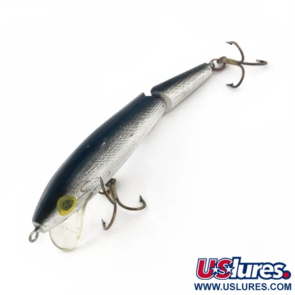 Vintage   Rebel Floater F9 Jointed, 1/4oz silver fishing lure #23816
