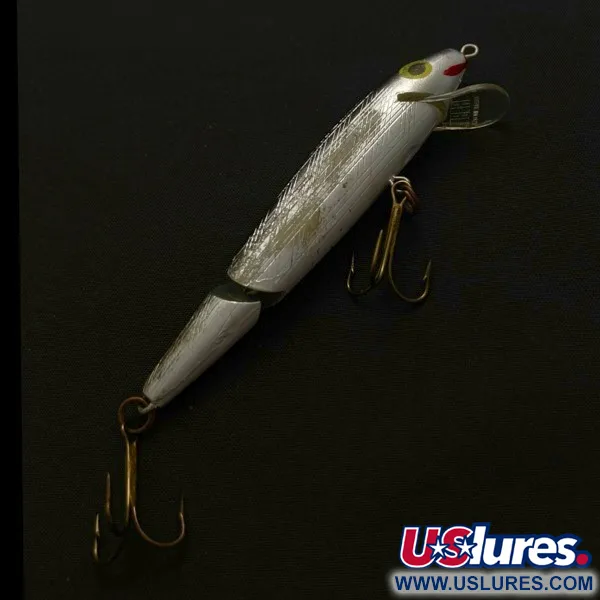 Vintage   Rebel Floater F9 Jointed, 1/4oz silver fishing lure #23816