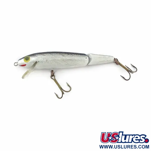 Vintage   Rebel Floater F9 Jointed, 1/4oz silver fishing lure #23816