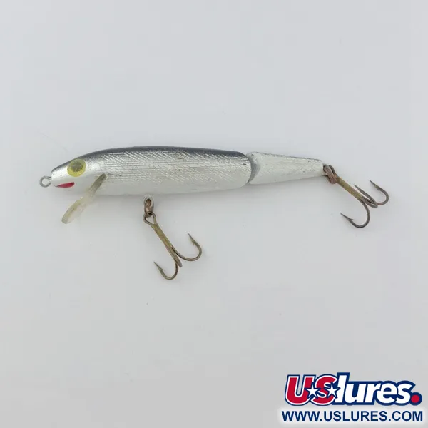 Vintage   Rebel Floater F9 Jointed, 1/4oz silver fishing lure #23816