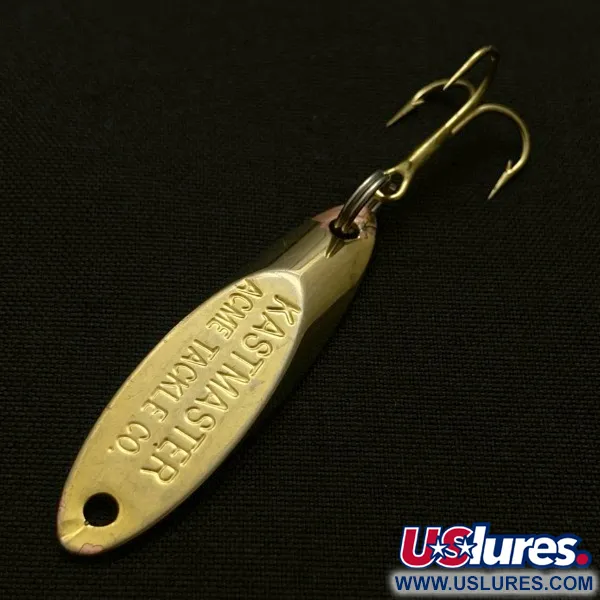 Vintage  Acme  Kastmaster, 1/8oz gold fishing spoon #23824